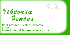 viktoria hentes business card